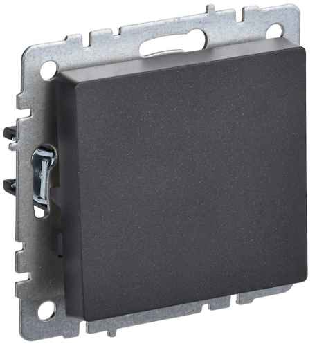 Выключатель скрытой установки 1-кл. без рамки 10А черный IP20 BRITE IEK (РФ)