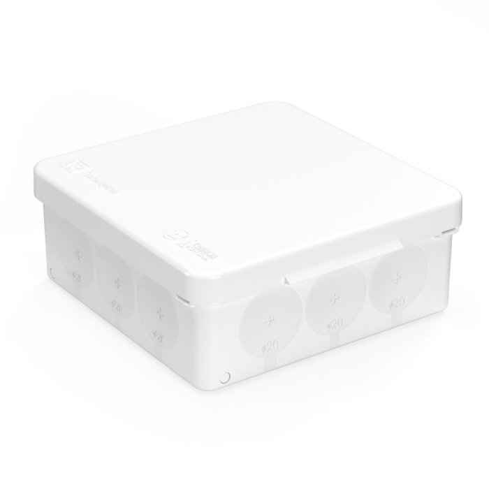 Коробка распределительная о/п 100х100х40 12 вводов IP66 для прямого монтажа белая (РФ)
