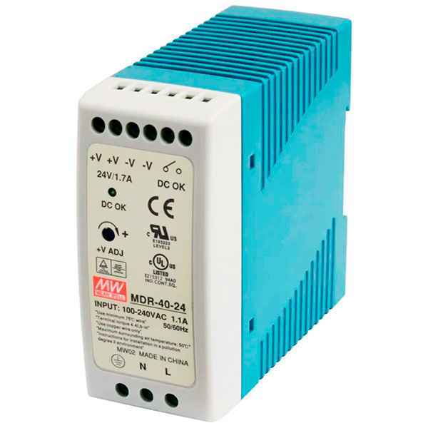 Блок питания MDR-40-24 24В 1.7А 40Вт (РФ)