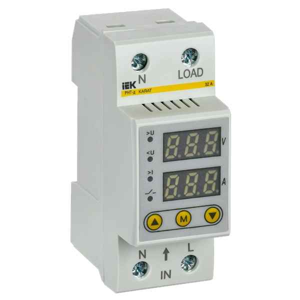 Реле напряжения и тока 1 фаз. 32А 36мм РНТ-д IEK (РФ)