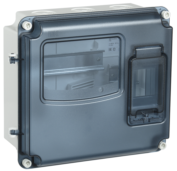 Щит учета пластиковый ЩУРн-П 1/3 IP66 PC KREPTA 3 IEK (РФ)