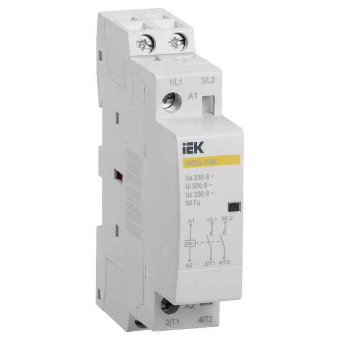 Контактор модульный 20А 2НО/0НЗ КМ20-20М AC IEK (РФ)