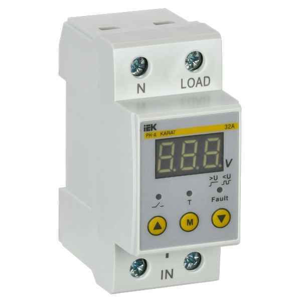 Реле напряжения 1 фаз. 32А 36мм РН-д IEK (РФ)