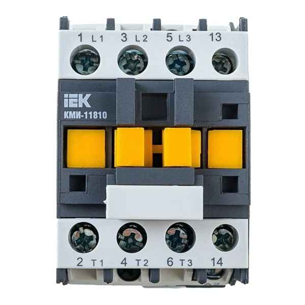 Контактор 18А 1НО/0НЗ 400В АС3 КМИ-11810 IEK (РФ)