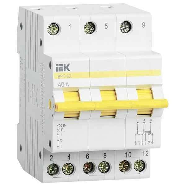 Выключатель-разъединитель модульный 3п 40А ВРТ-63 IEK (РФ)